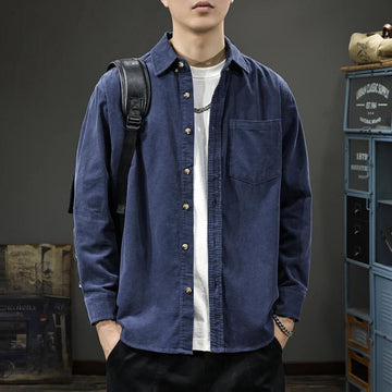 RETRO AMERICAN LONG SLEEVE SHIRT ELEGANCE.