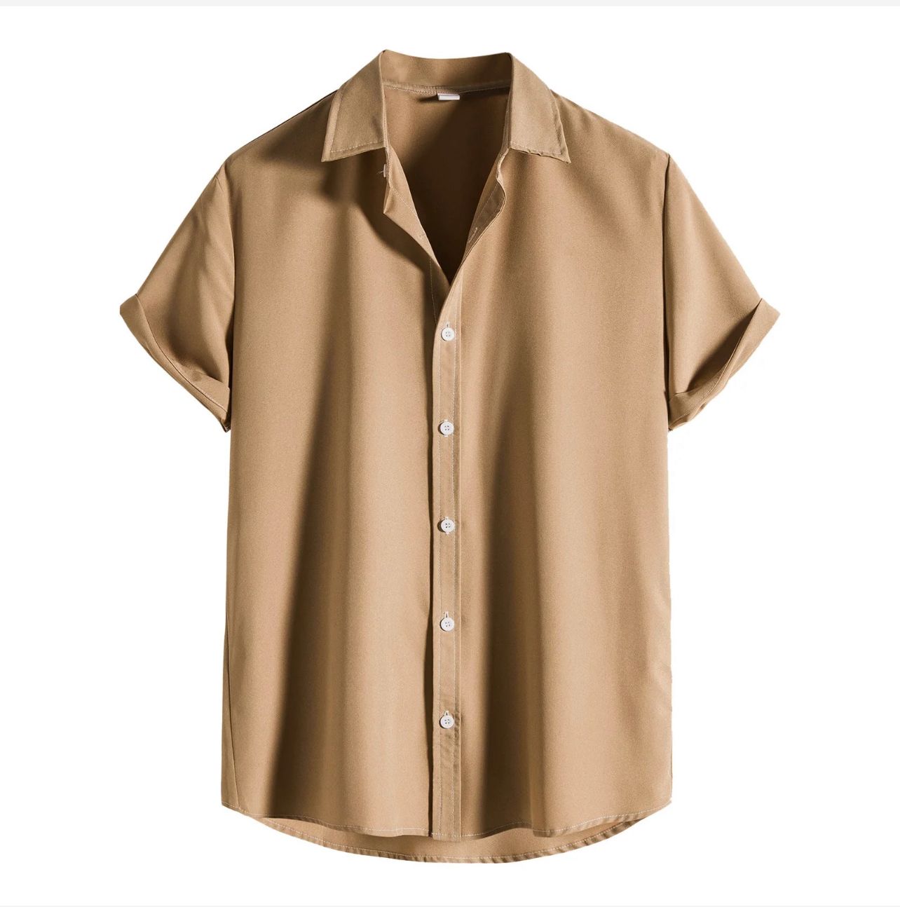 KEY SUMMER SHORT SLEEVE SOLID SHURT.