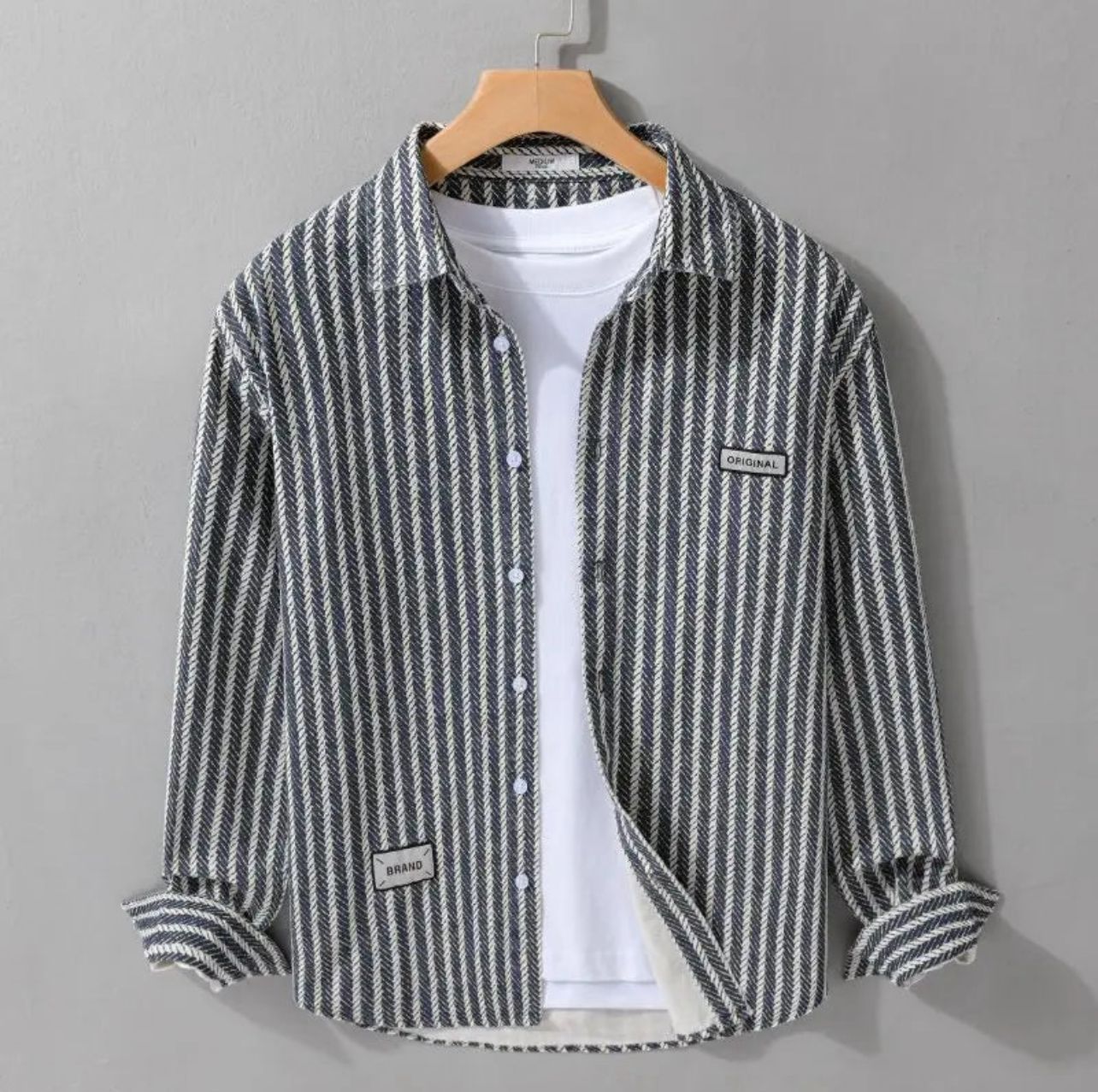 YOUTH LONG SLEEVE SHIRT WITH STRIPES ELEGANT.